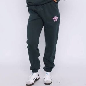 White Fox offstage green sweatpants SIZE Medium